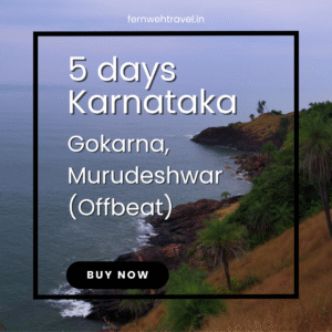 Gokarna beach view from hilltop – coastal trail in Karnataka’s spiritual shorelines