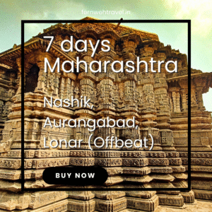 Ancient stone-carved monument from Aurangabad, showcasing intricate historical architecture.