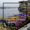 Traditional Kashmiri shikara boat filled with fresh tulips floating on Dal Lake during Srinagar Tulip Festival – vibrant spring travel in Kashmir.