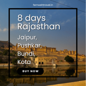 Amber Palace Jaipur with grand courtyards, Mughal-Rajput architecture, and scenic Aravalli hill backdrop.