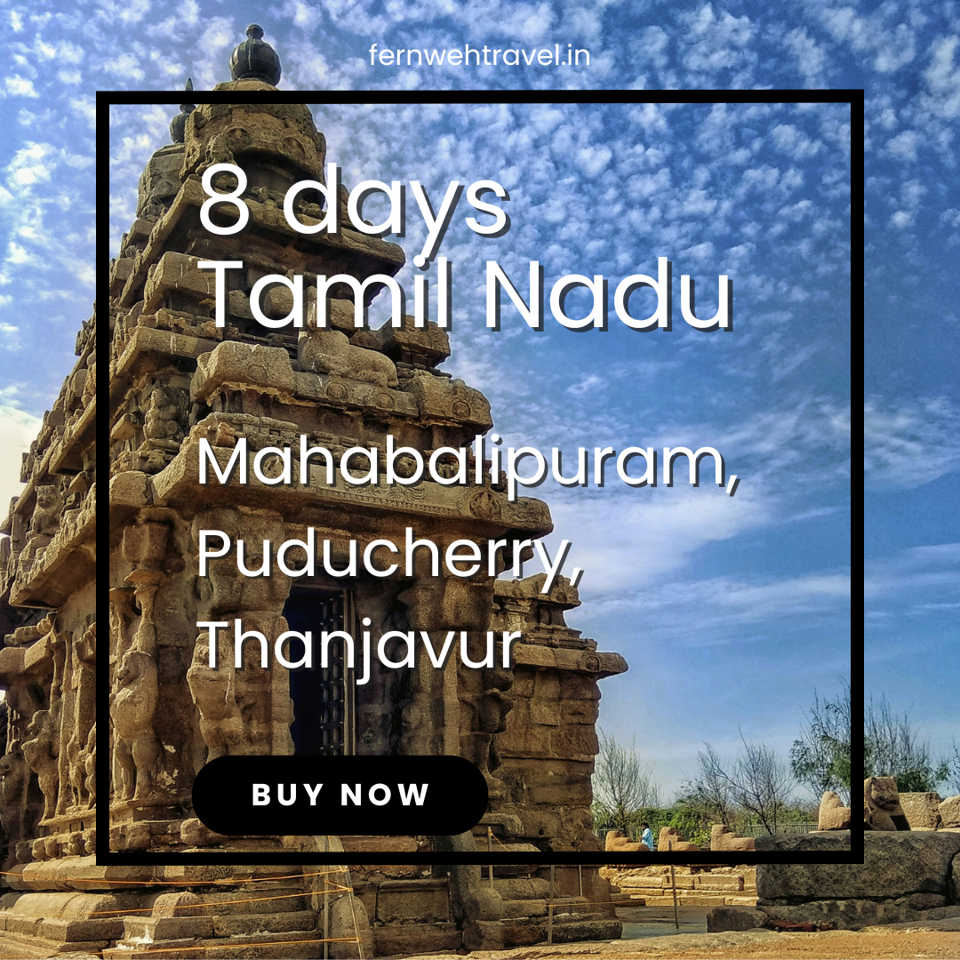 Mahabalipuram Shore Temple at sunrise – cultural and spiritual Tamil Nadu itinerary